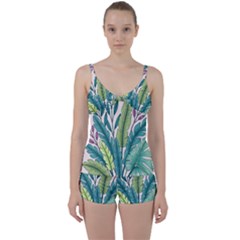 Tie Front Two Piece Tankini 