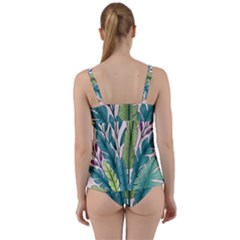 Twist Front Tankini Set 