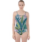 Illustrations Plants Nature Leaves Cut Out Top Tankini Set