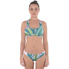 Illustrations Plants Nature Leaves Cross Back Hipster Bikini Set from ArtsNow.com