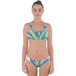 Illustrations Plants Nature Leaves Cross Back Hipster Bikini Set