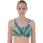 Illustrations Plants Nature Leaves Back Weave Sports Bra