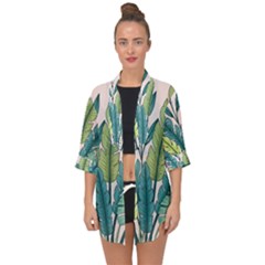 Open Front Chiffon Kimono 