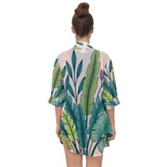 Open Front Chiffon Kimono 