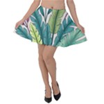 Illustrations Plants Nature Leaves Velvet Skater Skirt