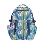 Illustrations Plants Nature Leaves Carry-on Double Buckle Travel Backpack