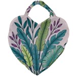 Illustrations Plants Nature Leaves Giant Heart Shaped Tote