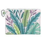 Illustrations Plants Nature Leaves Canvas Cosmetic Bag (XL)