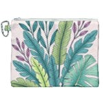 Illustrations Plants Nature Leaves Canvas Cosmetic Bag (XXL)