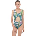 Illustrations Plants Nature Leaves Center Cut Out Swimsuit