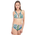 Illustrations Plants Nature Leaves Cage Up Bikini Set