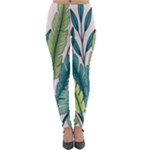 Illustrations Plants Nature Leaves Lightweight Velour Leggings