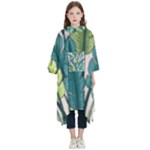 Illustrations Plants Nature Leaves Kids  Hooded Rain Ponchos