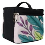 Illustrations Plants Nature Leaves Make Up Travel Bag (Small)