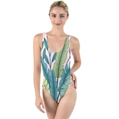 High Leg Strappy Swimsuit 