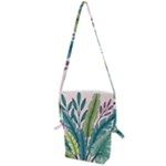 Illustrations Plants Nature Leaves Folding Shoulder Bag