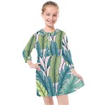 Illustrations Plants Nature Leaves Kids  Quarter Sleeve Shirt Dress