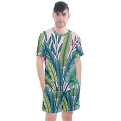 Men s Mesh T-Shirt and Shorts Set 