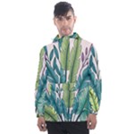 Illustrations Plants Nature Leaves Men s Front Pocket Pullover Windbreaker