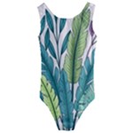 Illustrations Plants Nature Leaves Kids  Cut-Out Back One Piece Swimsuit