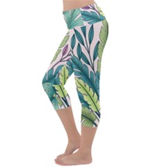 Lightweight Velour Capri Yoga Leggings 