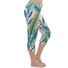 Lightweight Velour Capri Yoga Leggings 