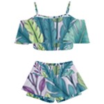 Illustrations Plants Nature Leaves Kids  Off Shoulder Skirt Bikini