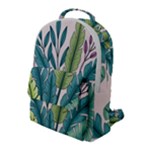 Illustrations Plants Nature Leaves Flap Pocket Backpack (Large)