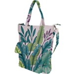 Illustrations Plants Nature Leaves Shoulder Tote Bag