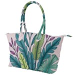 Illustrations Plants Nature Leaves Canvas Shoulder Bag