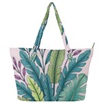 Illustrations Plants Nature Leaves Full Print Shoulder Bag