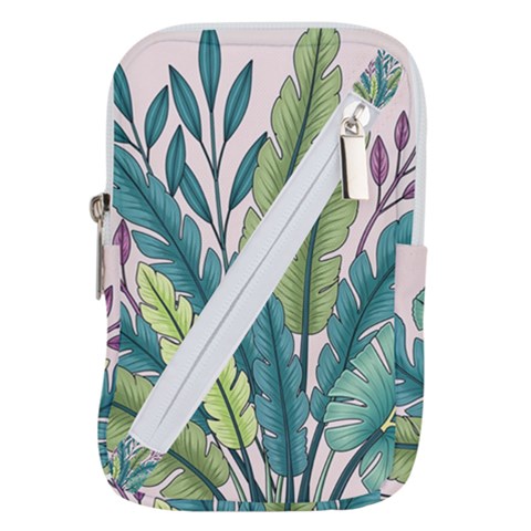 Illustrations Plants Nature Leaves Belt Pouch Bag (Small) from ArtsNow.com