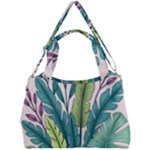 Illustrations Plants Nature Leaves Double Compartment Shoulder Bag