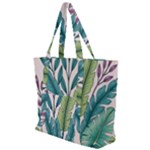 Illustrations Plants Nature Leaves Zip Up Canvas Bag