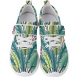 Illustrations Plants Nature Leaves Men s Velcro Strap Shoes