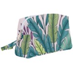 Illustrations Plants Nature Leaves Wristlet Pouch Bag (Large)