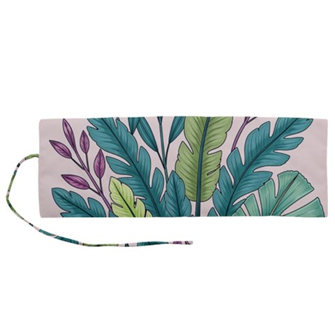 Illustrations Plants Nature Leaves Roll Up Canvas Pencil Holder (M) from ArtsNow.com