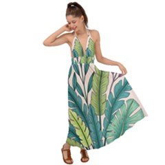 Backless Maxi Beach Dress 