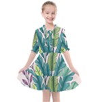 Illustrations Plants Nature Leaves Kids  All Frills Chiffon Dress