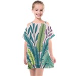 Illustrations Plants Nature Leaves Kids  One Piece Chiffon Dress