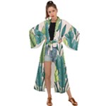 Illustrations Plants Nature Leaves Maxi Kimono