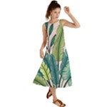 Illustrations Plants Nature Leaves Summer Maxi Dress