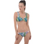 Illustrations Plants Nature Leaves Ring Detail Crop Bikini Set