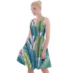 Illustrations Plants Nature Leaves Knee Length Skater Dress