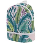 Illustrations Plants Nature Leaves Zip Bottom Backpack