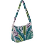 Illustrations Plants Nature Leaves Zip Up Shoulder Bag