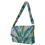 Illustrations Plants Nature Leaves Full Print Messenger Bag (M)