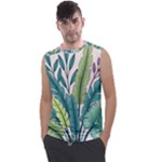 Illustrations Plants Nature Leaves Men s Regular Tank Top