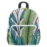 Illustrations Plants Nature Leaves Kids  Age 5-10 Lightweight School Backpack with Side Pockets