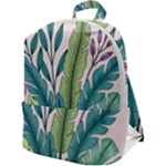 Illustrations Plants Nature Leaves Zip Up Backpack